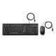 HP Wired Keyboard and Mouse 160, Numeric Keypad -1000 Dpi Optical Sensor