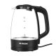 FRESH LED glass water kettle 1.7 L Black