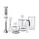 Braun MultiQuick 5 Vario Hand Blender with Attachments, 1000 Watt, White/Grey - MQ 5245 